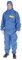 Cover Base Premium - Tuta protettiva chimica SMS-3, colore: Blu/Blu