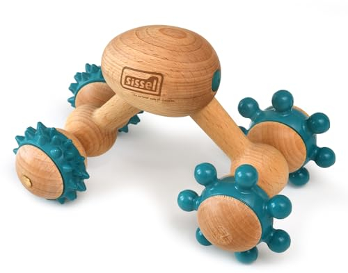 SISSEL® Fit-Roller Ergo-Roller | Muskelentspannung und Durchblutungsförderung | Ökologisch & Phthalatfrei | Kombination aus Tradition & Moderne | Vielseitige Handmassage | Wellness & Gesundheit