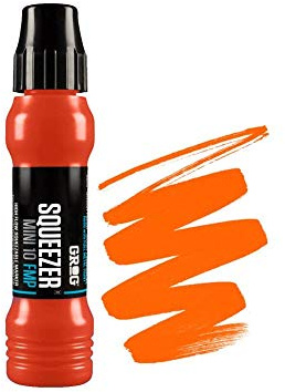 Grog, 10 pennarelli ricaricabili mini Squeezer, di Graff-city Neon Orange - FMP-14