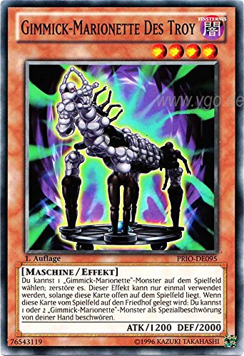 PRIO-DE095 Gimmick-Marionette Des Troy 1. Auflage im Set mit original Gwindi Kartenschutzhülle