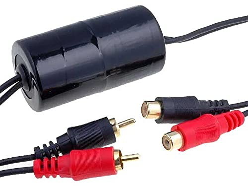 Audioproject A259 - NF Entstörfilter Autoradio Noise Filter Cinch Stecker vergoldet (20 Hz - 33 kHz) Audio Ground Loop Isolator Car Audio Auto Verstärker Subwoofer
