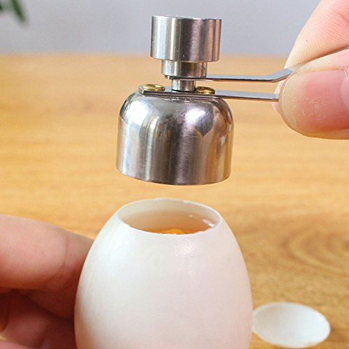 Egg Cracker Tool, 2.5cm Small Size Stainless Steel Egg Shell Cutter Tool, Egg Top Cutter for/Soft Hard Boiled Egg(M)