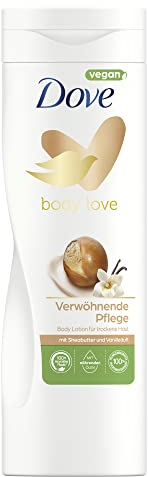 Dove Body Love Lotion corporelle soin apaisant pour peaux sèches avec beurre de karité et parfum vanille 400 ml 1 pièce