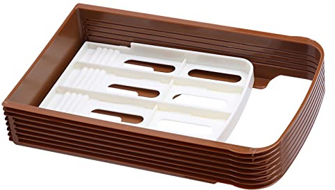Molde Cortador de Pan, Cortador de Pan para Pan Casero, Guía para Cortar Sándwich de Cocina, Herramientas Plegables con 4 Grosores, Cortador de Pan Ajustable y Compacto, Rebanadas
