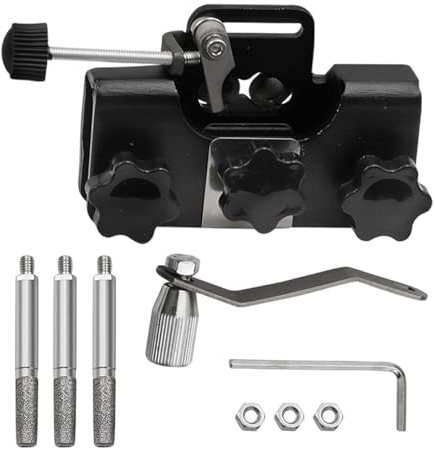 Affilatrice per motosega,Affilatrice per motosega,Kit di smerigliatrice per motosega con 3 punte - Strumento di rettifica Strumento portatile per gadget da esterno tenuto a mano per motoseghe seghe