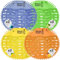 Alwees Fresh Urinal Mats Bundle - Fresh Fragrance Urinal Screen Deodorizer - Toilet Splash Guard for Men's Urinals - Odour Control, Splashback Shield, Universal Fit - Lasts 30 Days, 8-Pck, 4 Scents