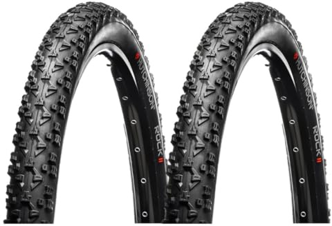 HUTCHINSON - JUEGO DE DOS ROCK II - NEUMÁTICO MTB / OCIO - Resistente a los pinchazos - Evacua el barro - Talones rígidos - Negro - Tipo de tubo - 29 x 2.00 pulgadas