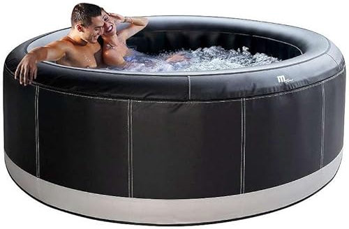 MSPA Whirlpool Camaro 204 x 204 x 70 cm – Vasca idromassaggio gonfiabile per 6 persone con 138 getti massaggianti, riscaldamento PTC, disinfezione dell'ozono e materiale Rhino-Tech a 6 strati