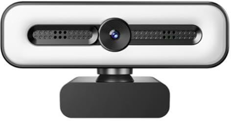 Koolenry Cámara Web Full HD 4K para PC y Portátil, con Enfoque Automático, Transmisión en, Flexible, con Micrófono