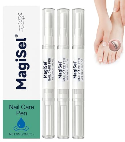 3 Piezas Lápiz para el Cuidado de Uñas, Bolígrafos para Reparadores de Uñas, Aceite de Cuticulas Uñass, Cuidado de illUñas Frágilizadas y Dañadas, Aumentar el Brillo, Fortalecedor de Uñass