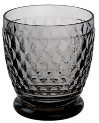 Villeroy & Boch Boston Coloured Tumbler, 330 ml, Crystal Glass, Transparent/Grey