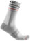 CASTELLI Men's Endurance 15 Sock, Weiss SCHWARZ, S-M