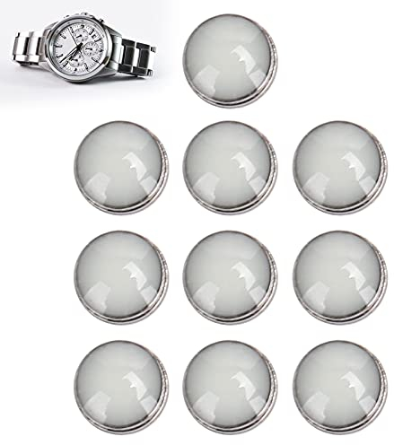 ANKROYU 10 pezzi di punti luminosi per lunetta, parti di orologi con punti luminosi con quadrante verde, accessori per parti di orologi, punti luminosi per orologi ampiamente utilizzati