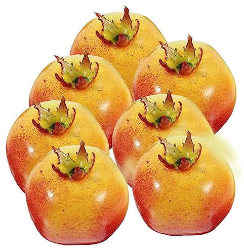 Ciieeo 6 Pezzi Melograno Artificiale Realistico 2.76In Modelli Finti Di Frutta Decorazioni Per Interni Casa Centrotavola E Vetrine