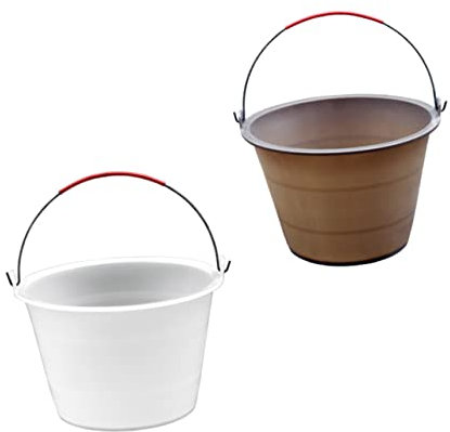 ORFOFE 2pièces Seau à Ciment Antichute Seau De Stockage Plastique De Rangement Antichute Et Chantier