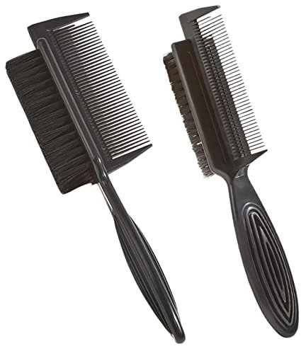 DRESSOOS 2pezzi Spazzola Per Capelli Doppia Faccia Pettine Setole in Nylon e Abs Leggera e Portatile Per Casa e Parrucchieri Per Separare e Pettinare i Capelli