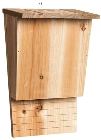 HUANGING Scatola per pipistrelli in legno classica a camera singola, per esterni e