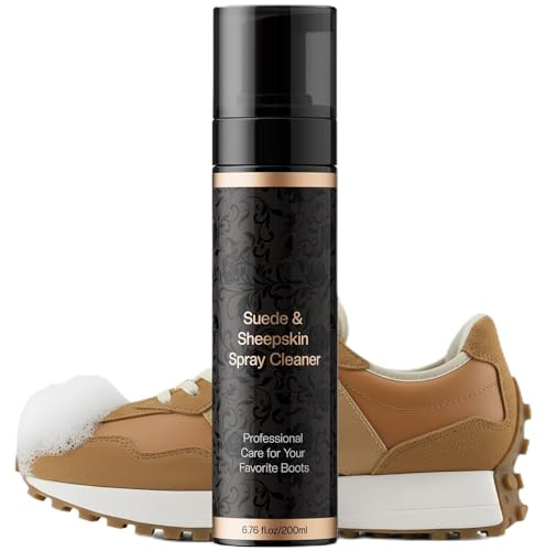 CPDUSTER Shoe Cleaner for Suede Cleaning: Deep Clean Foam for Suede, Nubuck & Leather Shoes, Sneakers and Boots, Gentle Care, 6.76 fl oz