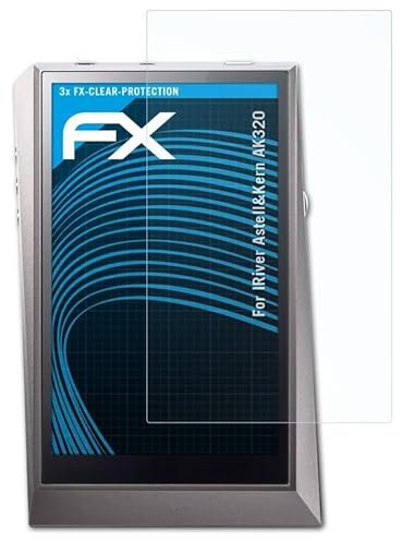 atFoliX Schutzfolie kompatibel mit IRiver Astell&Kern AK320 Folie, ultraklare FX Displayschutzfolie (3X)