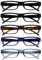 OPULIZE Occhiali Da Lettura Valore 5 Pacco Leggero Uomo Donna Nero Marrone Dark Blu Grigio RRRRR32-11237 +1,50