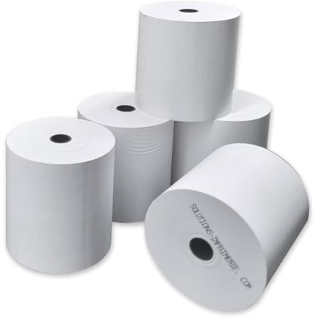10 spolar termiskt papper 80 x 80 x 12 för kassaregister, standard kassabiljett termisk pappersrulle för kassapapper, termisk skrivare, UGR03th våg