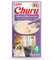 Ciao Churu Sticks by INABA Cat Treat - Chicken & Shrimp Flavour (4 x 14g) / Soft & Creamy Cat Treat, Delicious & Healthy Snack, Purée Food Topper, Pill Assist, Natural, Grain Free