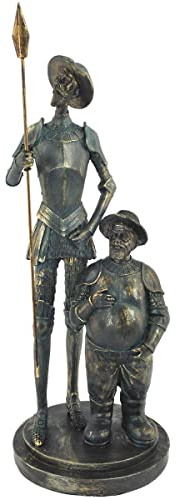 BY SIGRIS Figura De Resina Don Quijote Sancho Figuras Bronce Colección Clásico Signes Grimalt Decor and Go