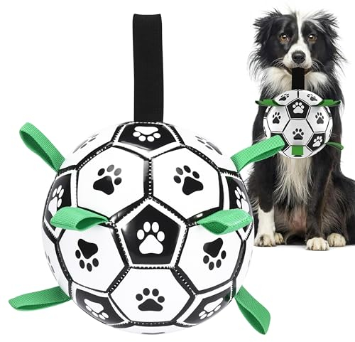 Black Rhino I Super robuster Hundeball, interaktives Hundespielzeug für Tauziehspiele, Hundeziehspielzeug, Hundewasserspielzeug, langlebige Bälle für Hunde, Kunststoff, weiß grün schwarz