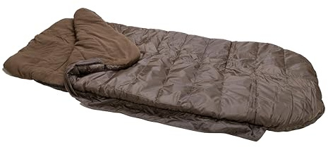 Mostal Sac de couchage, 4 saisons, 220 x 90 cm, avec doublure en polaire, pour la pêche, le camping