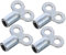 Lamkrtlp Radiator Bleed Key, Radiator Valve Clock Style Key for Bleeding and Venting Air Vent Valve (Pack of 4)