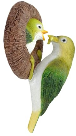 Ornements d'oiseaux de jardin, figurine d'oiseau en résine - Ornements d'arbre Sculptures d'oiseaux en résine créatives | Figurines d'animaux d'extérieur en résine pour tronc d'arbre, jardin, cour, Pa