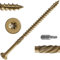 Dayalo Viti per legno Torx, 4,8 x 100 mm, 50 pezzi, viti per truciolato giallo, viti a testa svasata per terrazze, viti universali, viti per costruzione in legno, viti con punta