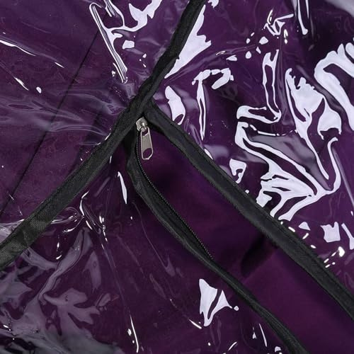 Alomejor Cubierta de lluvia para cochecito de bebé, protección contra el polvo y el viento, PVC transparente con ventana con cremallera para cochecitos generales