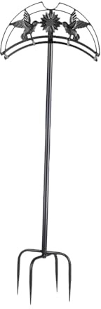 YEJBBUC Support de rangement pour tuyau d'arrosage de jardin - Support de rangement pour tuyau d'arrosage - 110 x 36 cm - Noir - 110 x 36 cm