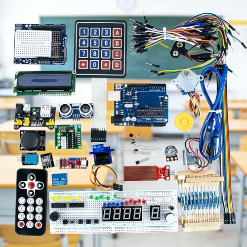 Super Starter Kit per Arduino R3 Learning per aggiornamento RFID, set completo di componenti elettronici e sensori per principianti (UNO-1)