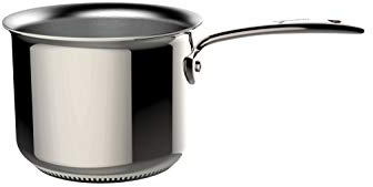 Lagostina Accademia Lagofusion Bollilatte, Acciaio Inox con manco rivettato, Argento, 14 cm
