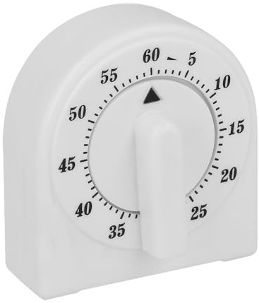 Metaltex Küchen Timer mit Magnet – mechanischer Kurzzeitwecker 60 Minuten, ohne Batterien