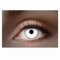Eyecatcher 84027541-001 - Lentilles de contact UV colorées, 1 paire, pour 12 mois, blanc lumineux, Halloween, sans correction de la vue, Carnaval, Mardi gras