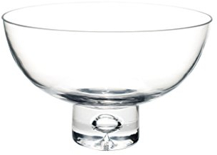 Royal Imports Flower Glass Vase Decorative Centerpiece For Home or Wedding - Fruit Bowl Short Stem 8 Round, 5 Tall