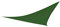 AKTIVE Dreieckiges Sonnensegel 500x500x500 cm grün, 160 g/m² Polyestergewebe, Sonnenschutz für Garten oder Terrasse, Inkl. 3 Befestigungsseilen und Metallringen, Einfache Montage (53911)