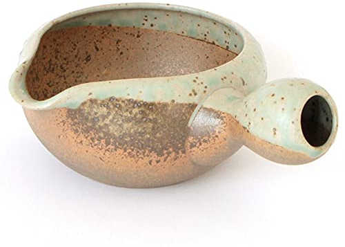 きみくら Matcha bowl with spout and handle/Yuzamashi water cooler for green tea -Tokoname yaki | Japanese Tea KIMIKURA