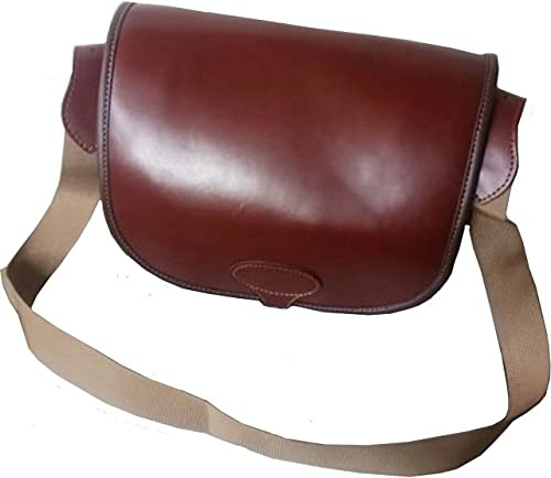 N? Genuine Real Leather Cartridge Clay Shooting Shells Hunting Shotgun 100+ Bag