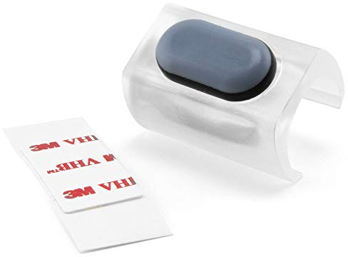 GLEITGUT 4 x Möbelgleiter für Freischwinger PTFE Klemmgleiter ohne Zapfen für Rundrohr Teflongleiter für Schwingstuhl (Transparent (24,6-27,7 mm))