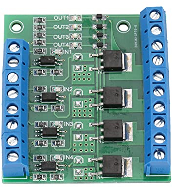 PWM 4-Kanal-SPS-Verstärker-Mosfet-Modul, Mosfet-Leiterplatte, MOS-FET-Verstärker-Leiterplattenmodul, Treiber 3–20 V Bis 3,7–27 VDC, 10 A