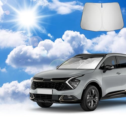 Coleya Parasol para Coche Compatible con Kia Sportage NQ5 2022-2025 Kia Sportage QL 2016-2021, Parasol para Parabrisas Delantero de Coche, Protección Solar, Protección UV, Plegable