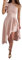 AMDOLE Vestidos para mujer, vestido de cóctel sin mangas, fruncido, formal, para invitada de boda, vestido elegante, rosa, S