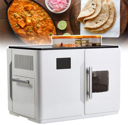 Máquina automática para hacer roti, máquina eléctrica para hacer pan plano chapati, máquina para hacer chapati wrap con pantalla táctil,la producción máxima es 15 a 20 piezas/1 vez para wrap