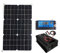 Inversor para coche Inversor de batería Solar 110-220, Panel Solar de 4000W/6000W, controlador de 18W, pantalla LED, batería de inversor Solar, placa de carga inteligente para Barco,Caravana,Coche(Bla