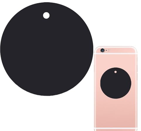 Adhesivo de Metal para teléfonos móviles, lámina magnética Fina, Placa de Acero de 0,5 mm | Adhesivo para Ranura de ventilación, salpicadero, Cubiertas, GPS, teléfono móvil, t