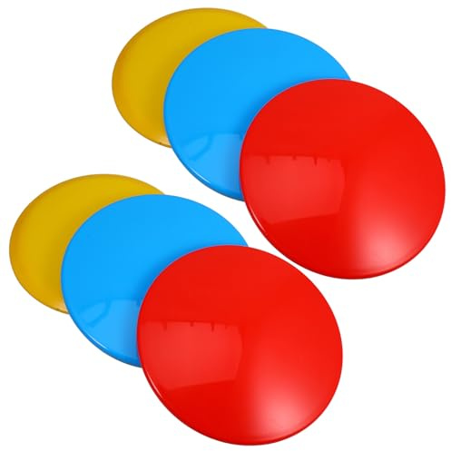 BELLIFFY Set de 6 Disques de Disc Golf pour Débutants Comprenant Putter Midrange et Driver Taille Standard Matériau Solide Couleurs Variées pour Entraînement en Extérieur au Parc Club
